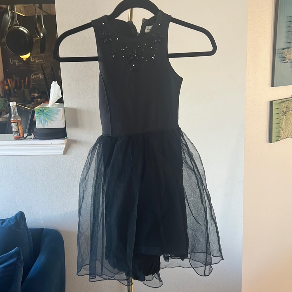 Abercrombie kids navy blue tulle dress